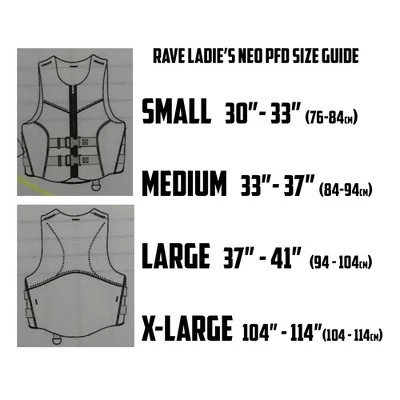 RAVE Sports 02966 Women's Neoprene Dynamic Life Vest, Certified Level 70 And Coast Guard Type III, For Kayaking, Canoeing, And Water Sports, Small 6 RAVE Sports 02966 Women's Neoprene Dynamic Life Vest, Certified Level 70 And Coast Guard Type III, For Kayaking, Canoeing, And Water Sports, Small - Image 4