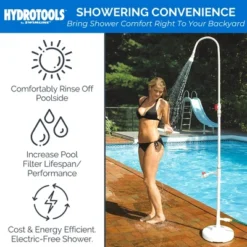 HYDROTOOLS By SWIMLINE Tube Style 7' Poolside Shower W/Adjustable Head & Foot Tap Spigot & Valve Controls For Outdoor Backyard Beach Spa 10 HYDROTOOLS By SWIMLINE Tube Style 7' Poolside Shower W/Adjustable Head & Foot Tap Spigot & Valve Controls For Outdoor Backyard Beach Spa -Intex Shop GUEST 0876e947 a0e4 4ab2 8487 06a3579a9c88