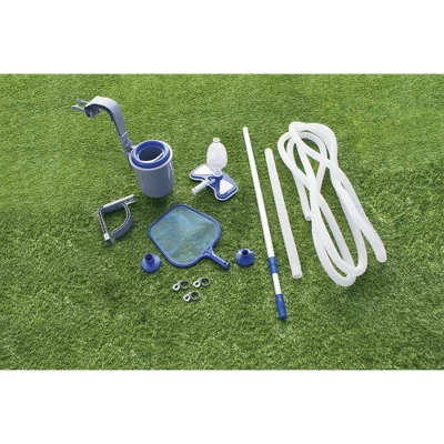 Bestway 58237 Above Ground Pool Cleaning Vacuum, 9-Foot Pole, And Surface Skimmer Maintenance Accessories Kit 4 Bestway 58237 Above Ground Pool Cleaning Vacuum, 9-Foot Pole, And Surface Skimmer Maintenance Accessories Kit - Image 2