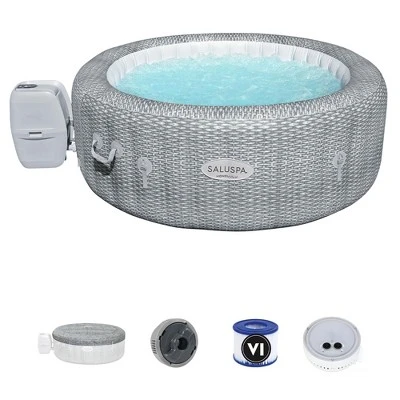 Bestway SaluSpa AirJet Inflatable 6 Person Honolulu Hot Tub Spa And Intex PureSpa Battery Powered Multi-Colored LED Spa Light 3 Bestway SaluSpa AirJet Inflatable 6 Person Honolulu Hot Tub Spa And Intex PureSpa Battery Powered Multi-Colored LED Spa Light