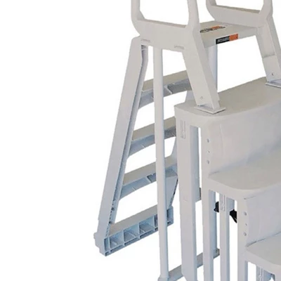 Main Access 48"-54" Heavy-Duty Adjustable Outdoor Above Ground Swimming Pool Smart Step And Climb Ladder With Handrails - White 4 Main Access 48"-54" Heavy-Duty Adjustable Outdoor Above Ground Swimming Pool Smart Step And Climb Ladder With Handrails - White - Image 2