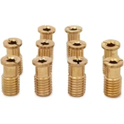 Wood Grip MB1 Pool Cover Brass Anchor Head Screw Bolt For Concrete And Pavers - 10 Pieces