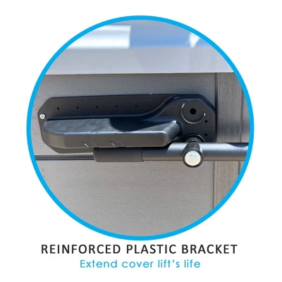 Puri Tech Cover Lifts Pivot Top Mount Spa & Hot Tub Cover Lift Removal System Double Coated Aluminum Structure Fits Most Spas & Hot Tubs (Black) 7 Puri Tech Cover Lifts Pivot Top Mount Spa & Hot Tub Cover Lift Removal System Double Coated Aluminum Structure Fits Most Spas & Hot Tubs (Black) - Image 5