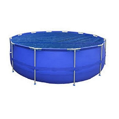 Pool Central 6.3' Blue Round Floating Solar Swimming Pool Cover 6 Pool Central 6.3' Blue Round Floating Solar Swimming Pool Cover - Image 4