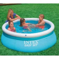 Intex 28101EH Easy Set 6 Foot X 20 Inch Round Above Ground Outdoor Backyard Kids Swimming Pool, 234 Gallons Of Water Capacity, Blue 11 Intex 28101EH Easy Set 6 Foot X 20 Inch Round Above Ground Outdoor Backyard Kids Swimming Pool, 234 Gallons Of Water Capacity, Blue -Intex Shop GUEST 1c172979 bc3d 430b ad5d a1083749b2a2 1