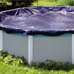 Swimline PCO834 30' Round Above Ground Winter Swimming Cover Includes 3' Overlap, Metallic Grommets, Cable, And Ratchet (Pool Cover Only) -Intex Shop GUEST 1df47e36 106e 4ea8 8e98 bbec62064002