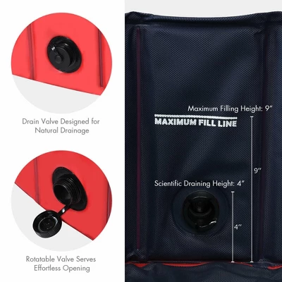 Costway 55'' Foldable Dog Pet Pool Kiddie Bathing Tub Indoor Outdoor Leakproof Portable 9 Costway 55'' Foldable Dog Pet Pool Kiddie Bathing Tub Indoor Outdoor Leakproof Portable - Image 8