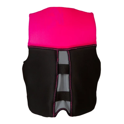 O'Brien Flex V-Back Kids USCG Type 3 Lightweight Flexible Safety Vest Life Jacket With 2 Adjustable Belts, Youth Large, Pink And Black 5 O'Brien Flex V-Back Kids USCG Type 3 Lightweight Flexible Safety Vest Life Jacket With 2 Adjustable Belts, Youth Large, Pink And Black - Image 3