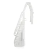 Vinyl Works Deluxe Adjustable 24 Inch In-Pool Step Ladder Entry System For Above Ground Swimming Pools With 2 Rails And Non-Slip Surface, White -Intex Shop GUEST 253fc6ca 57b5 48ab 8462 32f236124599