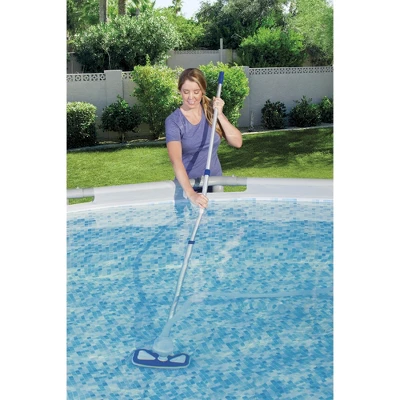 Bestway 58237 Above Ground Pool Cleaning Vacuum, 9-Foot Pole, And Surface Skimmer Maintenance Accessories Kit 3 Bestway 58237 Above Ground Pool Cleaning Vacuum, 9-Foot Pole, And Surface Skimmer Maintenance Accessories Kit