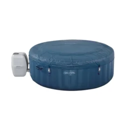 Bestway SaluSpa Milan AirJet 4 To 6 Person Inflatable Hot Tub Round Portable Outdoor Spa With 140 AirJets And Energy Sense Cover, Blue -Intex Shop GUEST 26de2d1e 632c 4600 a222 e13154b926b8
