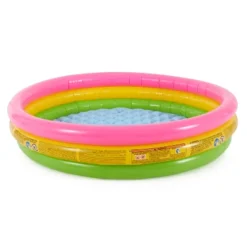 Intex 57422EP Sunset Glow 58" X 13" Inflatable Vinyl Toddler 3-Ring Colorful Backyard Kids Splash And Wade Pool For Children 2+ Years Old, Multicolor -Intex Shop GUEST 2c7c2984 c0b2 4611 a342 be9a387324ca