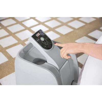 Bestway SaluSpa Cancun AirJet 2 To 4 Person Inflatable Hot Tub Round Portable Outdoor Spa With 120 AirJets And EnergySaver Energy Saving Cover, Grey 6 Bestway SaluSpa Cancun AirJet 2 To 4 Person Inflatable Hot Tub Round Portable Outdoor Spa With 120 AirJets And EnergySaver Energy Saving Cover, Grey - Image 4