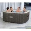 Bestway SaluSpa AirJet 4 To 6 Person Inflatable Hot Tub Square Portable Outdoor Spa With 140 Soothing AirJets And Cover, Brown 2 Bestway SaluSpa AirJet 4 To 6 Person Inflatable Hot Tub Square Portable Outdoor Spa With 140 Soothing AirJets And Cover, Brown -Intex Shop GUEST 415f832b 68bd 4d40 a9b7 d05991fb4da8