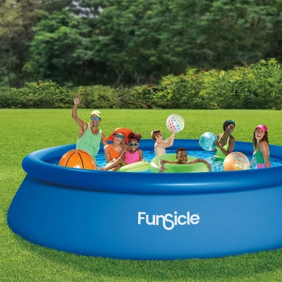 Funsicle 15' X 36" QuickSet Inflatable Ring Top Outdoor Above Ground Pool W/Pump 3 Funsicle 15' X 36" QuickSet Inflatable Ring Top Outdoor Above Ground Pool W/Pump