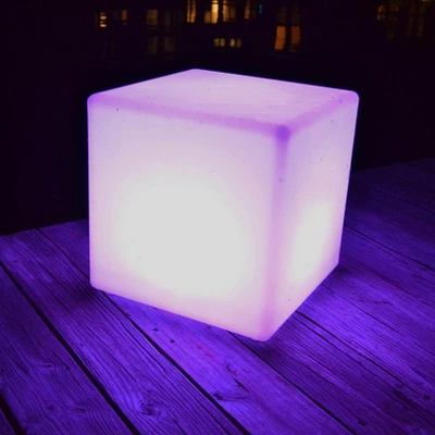 Main Access Color Changing LED Light Plastic Waterproof Cube Seat With 4 Lighting Modes, 16 Color Options, And Remote Control For Poolsides (3 Pack) 4 Main Access Color Changing LED Light Plastic Waterproof Cube Seat With 4 Lighting Modes, 16 Color Options, And Remote Control For Poolsides (3 Pack) - Image 2