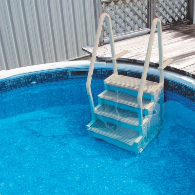 Confer STEP-1 Above Ground Swimming Pool Ladder & Swimline 9x36" Ladder Mat 6 Confer STEP-1 Above Ground Swimming Pool Ladder & Swimline 9x36" Ladder Mat - Image 4