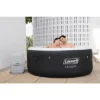 Bestway Coleman Miami AirJet 2 To 4 Person Inflatable Hot Tub Round Portable Outdoor Spa With 120 AirJets And EnergySense Energy Saving Cover, Black -Intex Shop GUEST 48fb9bc0 8884 4e1f ad3c a55c058e01cc