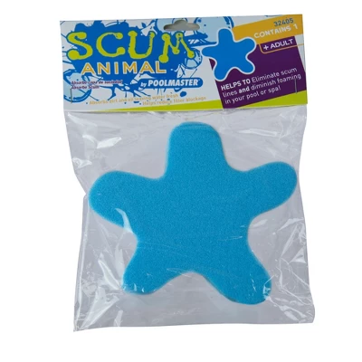 Pool Master Starfish Scum Animal Swimming Pool Cleaning Sponge Accessory 6" - Blue 3 Pool Master Starfish Scum Animal Swimming Pool Cleaning Sponge Accessory 6" - Blue