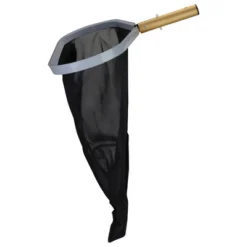 Pool Central Ultra-Deep Professional Swimming Pool Leaf Rake Skimmer Head - Fits Most Poles 19.5" - Black