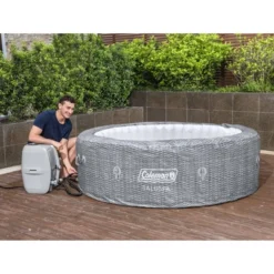 Coleman Sicily SaluSpa Inflatable Round Outdoor Hot Tub Spa With 180 Soothing AirJets, Filter Cartridge, And Insulated Cover -Intex Shop GUEST 4f39fe1b 08e0 4826 8bf1 cf8a1303a440