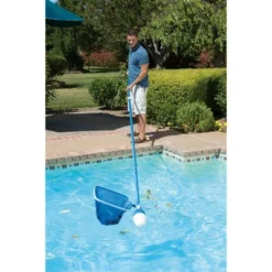 Pool Master Easy Skim Bi-Directional Floating Swimming Pool Skimmer - Fits Most Poles 21" - Blue/White -Intex Shop GUEST 5453e6da 61fe 4ad4 b64d a48d0f6d144e