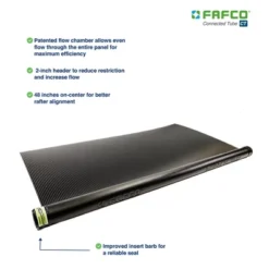 FAFCO Foot Connected Tube (CT) SunSaver Solar Powered Panel Pool Efficient Heating System With Patented Metering System And Flow Chamber