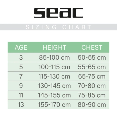 SEAC Dolphin Kids 1.5mm Neoprene Shorty Wetsuit For Swimming Snorkelling 3 SEAC Dolphin Kids 1.5mm Neoprene Shorty Wetsuit For Swimming Snorkelling