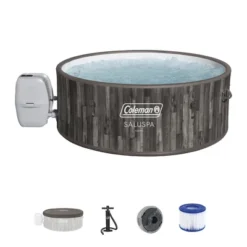 Coleman Sicily SaluSpa Inflatable Round Outdoor Hot Tub Spa With 180 Soothing AirJets, Filter Cartridge, And Insulated Cover -Intex Shop GUEST 5932a69a b92a 4896 bcf7 d72c504b5eb2