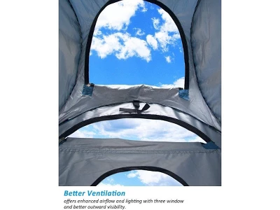 MPM 6FT Pop Up Privacy Tent Instant Shower Tent Portable Outdoor Rain Shelter, Camp Toilet, Dressing Changing Room With Carry Bag Blue 4 MPM 6FT Pop Up Privacy Tent Instant Shower Tent Portable Outdoor Rain Shelter, Camp Toilet, Dressing Changing Room With Carry Bag Blue - Image 3