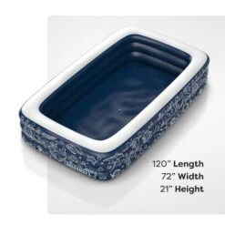 Galvanox Above Ground Inflatable Kiddie Pool Large Size Blow Up Swimming Pools Play Center Kids Children Family Outdoor Garden Backyard 120"x72"x22" 11 Galvanox Above Ground Inflatable Kiddie Pool Large Size Blow Up Swimming Pools Play Center Kids Children Family Outdoor Garden Backyard 120"x72"x22" -Intex Shop GUEST 5b34df94 3e5d 4746 ad95 f48b186af63c