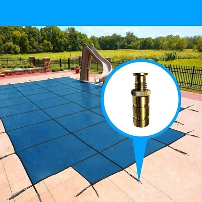 Wood Grip Brass Pool Cover Anchors For Concrete & Pavers - 5 Pieces 5 Wood Grip Brass Pool Cover Anchors For Concrete & Pavers - 5 Pieces - Image 3