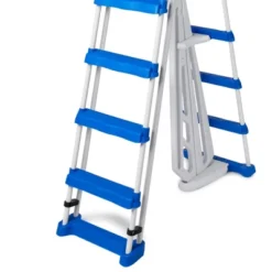 Swimline 5-Step A-Frame Above Ground Entry/Exit Pool Ladder With Handrails And Safety Barrier For 48" To 52" Tall Pool Height -Intex Shop GUEST 5e5ced71 2f78 4123 8c97 92d7fc766908