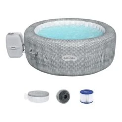 Bestway Milan SaluSpa Inflatable Round Outdoor Hot Tub With 140 Soothing AirJets, Insulating Cover, Pump, And Smartphone App Control -Intex Shop GUEST 5f2e7449 af8b 4b46 a18e ad19fa0c8298