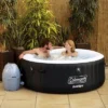 Coleman 13804-BW SaluSpa 4 Person Portable Inflatable Outdoor Round Hot Tub Spa With Air Jets, Pump, And 3 Replacement Filter Cartridges, Black -Intex Shop GUEST 6050b5f0 a1bc 411a 9ede 719da58e2d2d