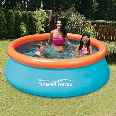Summer Waves 8 Ft X 30 Inch Backyard Kiddie Splash Inflatable Above Ground Pool With 3D Goggles And Ocean Life Floor For Infants, Kids, And Adults 6 Summer Waves 8 Ft X 30 Inch Backyard Kiddie Splash Inflatable Above Ground Pool With 3D Goggles And Ocean Life Floor For Infants, Kids, And Adults - Image 4