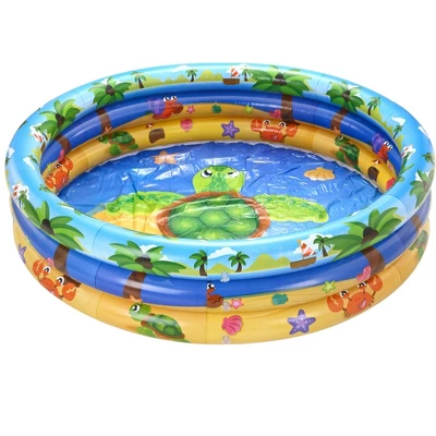 Sloosh Inflatable Sea Life Kiddie Pool Set 3 Sloosh Inflatable Sea Life Kiddie Pool Set