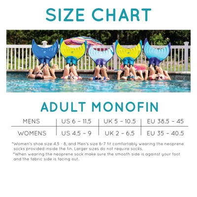 Mermaid Linden Adult Monofin One Size By Body Glove 4 Mermaid Linden Adult Monofin One Size By Body Glove - Image 2