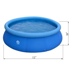 JLeisure Avenli 12014 1 To 2 Person Capacity Prompt Set Kids Above Ground Inflatable Outdoor Backyard Kiddie Swimming Pool, Blue -Intex Shop GUEST 6e968930 afb7 400c 8f71 5e6d7772a33f