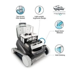 Dolphin Explorer E20 Robotic Pool Cleaner For In-Ground Swimming Pools Up To 33 Feet Easy To Clean Top Load Large Filter Basket -Intex Shop GUEST 744c7e8b 842e 4930 9bcb 12caa016cdb8