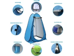 MPM 6FT Pop Up Privacy Tent Instant Shower Tent Portable Outdoor Rain Shelter, Camp Toilet, Dressing Changing Room With Carry Bag Blue 8 MPM 6FT Pop Up Privacy Tent Instant Shower Tent Portable Outdoor Rain Shelter, Camp Toilet, Dressing Changing Room With Carry Bag Blue -Intex Shop GUEST 7a49face 515e 4e2d 9dfa 378ce4695d69