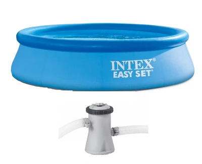 Intex Easy Set 10' X 30" Swimming Pool With Filter Pump 3 Intex Easy Set 10' X 30" Swimming Pool With Filter Pump
