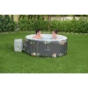 Bestway Aruba 3 Person Inflatable Round Outdoor Hot Tub SaluSpa With 110 Soothing AirJets, Filter Cartridge, Spa Pump, And Insulated Cover - Gray -Intex Shop GUEST 7b703e63 738f 43ea 86db 8a0d1f6cf10a