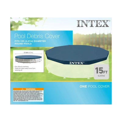 Intex 28032E 15 Foot Round Above Ground Swimming Pool Cover, (Pool Cover Only) 3 Intex 28032E 15 Foot Round Above Ground Swimming Pool Cover, (Pool Cover Only)