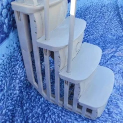 Main Access 200600T 24" Wide Heavy-Duty Resin Adjustable Above Ground Swimming Pool Smart Step Entry System With Handrail (No Ladder), Taupe -Intex Shop GUEST 7cffe363 3aa0 450d ad5d c5402f6c03d2