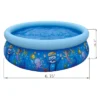 JLeisure 17788 Sun Club 6.75' X 18.5" 2 To 3 Person Capacity Sea World 3D Kids Above Ground Inflatable Outdoor Backyard Kiddie Swimming Pool, Blue -Intex Shop GUEST 7d6d60d1 b24b 49da b507 77a5c1a0a87e