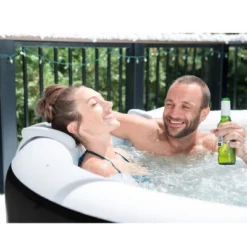 Bestway Miami SaluSpa Inflatable Round Outdoor Hot Tub With 140 Soothing AirJets, Filter Cartridges, Pump, And Insulated Cover 14 Bestway Miami SaluSpa Inflatable Round Outdoor Hot Tub With 140 Soothing AirJets, Filter Cartridges, Pump, And Insulated Cover -Intex Shop GUEST 8213a6bf c0b2 48f8 9a3e 4c65fc451e4e