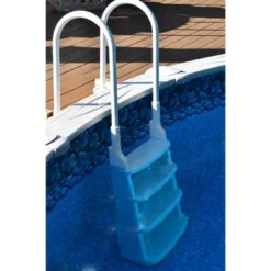 Main Access 200200 Easy Incline Above Ground Swimming Pool Ladder With Complete Entry System And Aluminum Handrails - White -Intex Shop GUEST 8ba74d00 d49c 468c 866d 3c3699e0896a