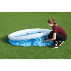 Bestway Fast Set 6 Foot X 20 Inch Round Inflatable Above Ground Outdoor Swimming Pool With 248 Water Capacity And Repair Patch, Blue (Pool Only) -Intex Shop GUEST 8c54584f d301 4251 9d35 0a0c08c98ca3