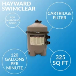 Hayward W3C3030 SwimClear 325 Square Feet Cartridge Filter For Outdoor In-Ground Swimming Pools With Rapid Release Air Valve And Secure Flange Clamp 8 Hayward W3C3030 SwimClear 325 Square Feet Cartridge Filter For Outdoor In-Ground Swimming Pools With Rapid Release Air Valve And Secure Flange Clamp -Intex Shop GUEST 8cdfa26b 5d98 41e0 befd 9d4e486029e9